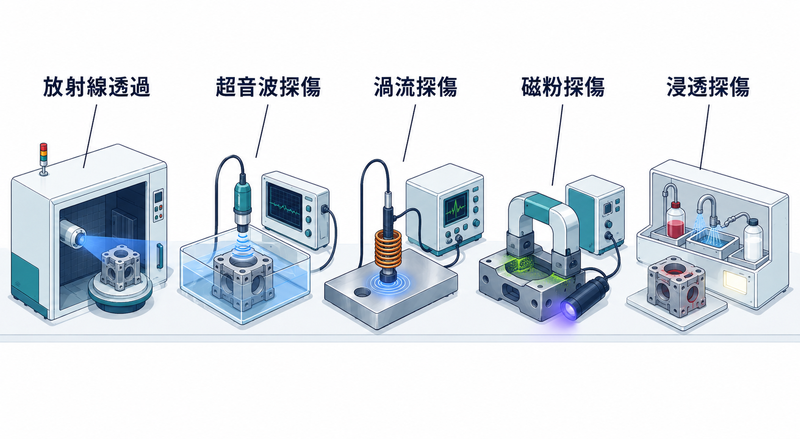 非破壊検査の種類や対応する装置の特徴とは