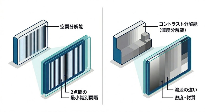 産業用CTの「空間分解能」と「コントラスト分解能」の違いを解説