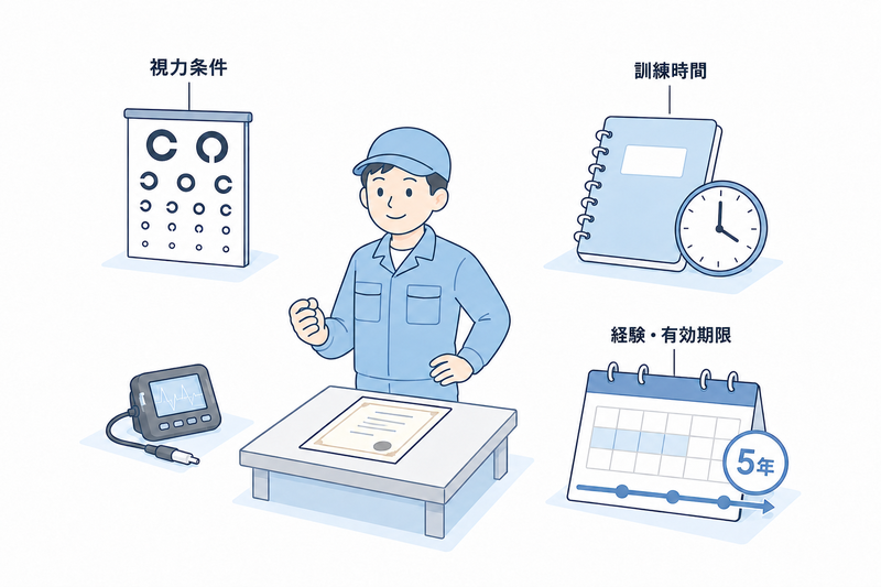 非破壊検査技術者資格の受験資格